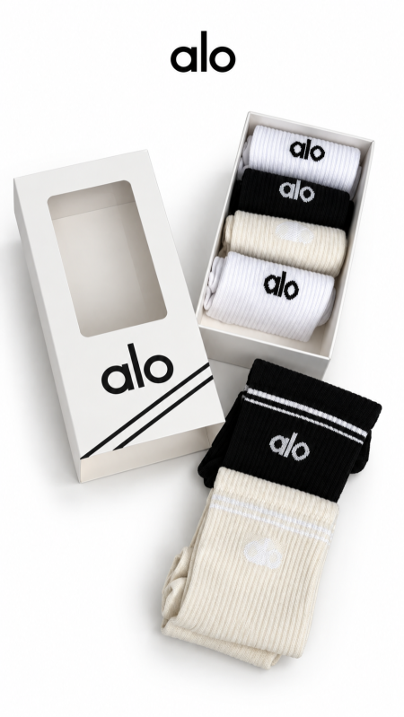 جرابات ALO - ٦ ازواج  / شامل علبة الشركة
